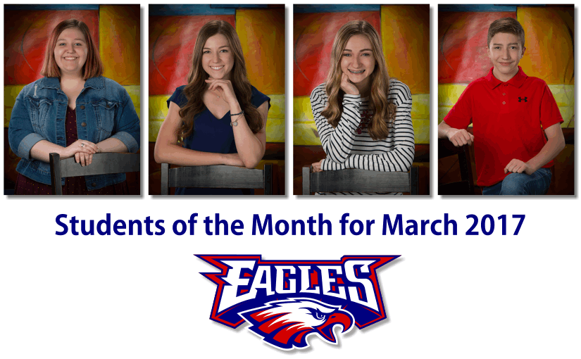 LBHS Students of the Month for March