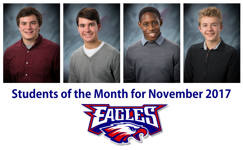 LBHS Students of the Month for November 2017