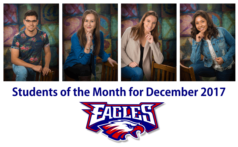 LBHS Students of the Month for December 2017