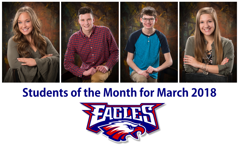 LBHS Students of the Month for March