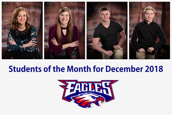 LBHS Students of the month for December 2018