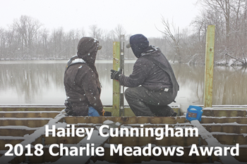 Hailey Cunningham has been named the 2018 Charlie Meadows Award