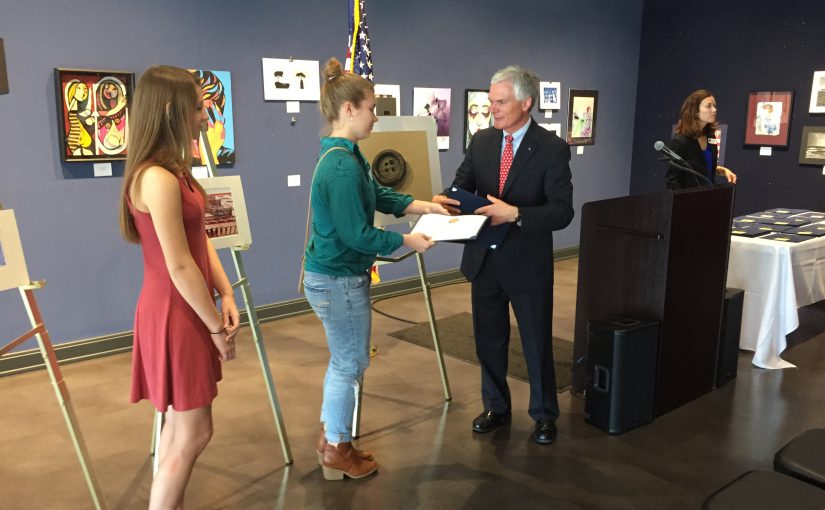 LBHS Art Students Meet Rep. Latta